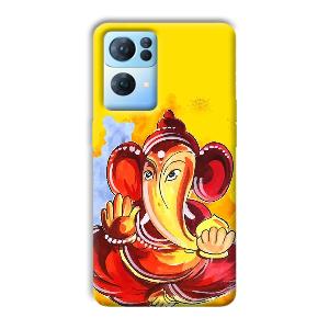 Ganesha Ji Phone Customized Printed Back Cover for Oppo Reno 7 Pro