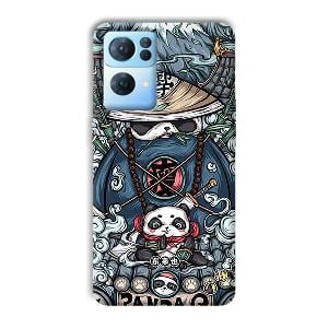 Panda Q Phone Customized Printed Back Cover for Oppo Reno 7 Pro