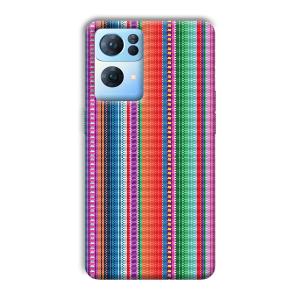 Fabric Pattern Phone Customized Printed Back Cover for Oppo Reno 7 Pro