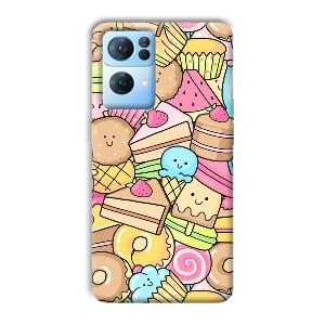 Love Desserts Phone Customized Printed Back Cover for Oppo Reno 7 Pro