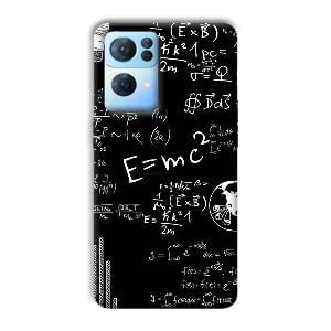 E is Equal To MC2 Phone Customized Printed Back Cover for Oppo Reno 7 Pro