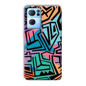 Patterns Phone Customized Printed Back Cover for Oppo Reno 7 Pro