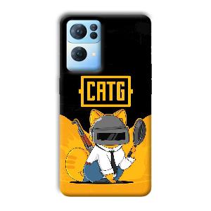 CATG Phone Customized Printed Back Cover for Oppo Reno 7 Pro