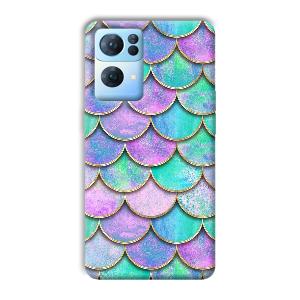 Mermaid Design Phone Customized Printed Back Cover for Oppo Reno 7 Pro