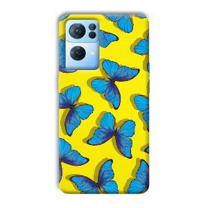 Butterflies Phone Customized Printed Back Cover for Oppo Reno 7 Pro