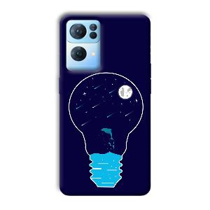 Night Bulb Phone Customized Printed Back Cover for Oppo Reno 7 Pro
