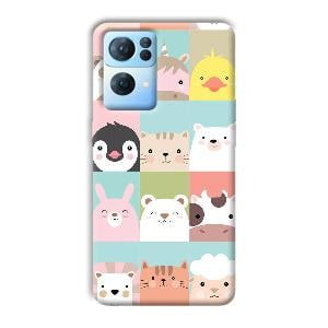 Kittens Phone Customized Printed Back Cover for Oppo Reno 7 Pro