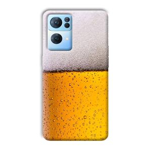 Beer Design Phone Customized Printed Back Cover for Oppo Reno 7 Pro