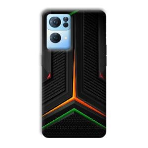 Black Design Phone Customized Printed Back Cover for Oppo Reno 7 Pro