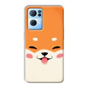 Smiley Cat Phone Customized Printed Back Cover for Oppo Reno 7 Pro
