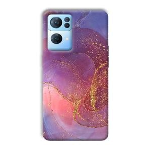Sparkling Marble Phone Customized Printed Back Cover for Oppo Reno 7 Pro