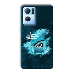 Shiva's Eye Phone Customized Printed Back Cover for Oppo Reno 7 Pro