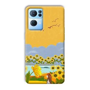 Girl in the Scenery Phone Customized Printed Back Cover for Oppo Reno 7 Pro