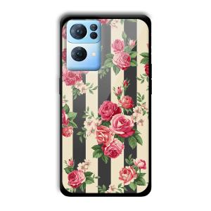 Wall of Flowers Customized Printed Glass Back Cover for Oppo Reno 7 Pro