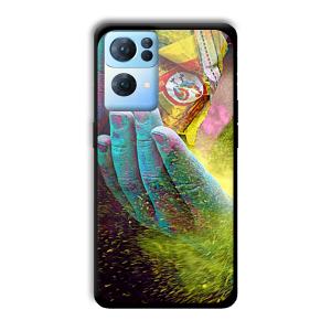 Festival of Colors Customized Printed Glass Back Cover for Oppo Reno 7 Pro