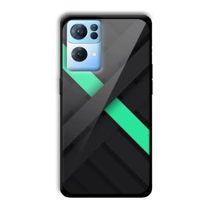 Green Cross Customized Printed Glass Back Cover for Oppo Reno 7 Pro