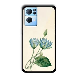 Flowers Customized Printed Glass Back Cover for Oppo Reno 7 Pro