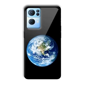 Floating Earth Customized Printed Glass Back Cover for Oppo Reno 7 Pro