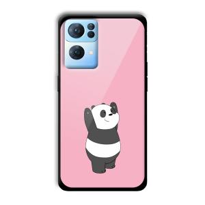 Pink Panda Customized Printed Glass Back Cover for Oppo Reno 7 Pro