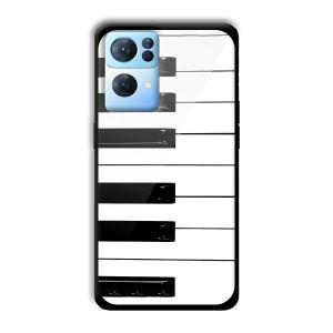 Piano Customized Printed Glass Back Cover for Oppo Reno 7 Pro