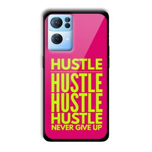 Never Give Up Customized Printed Glass Back Cover for Oppo Reno 7 Pro