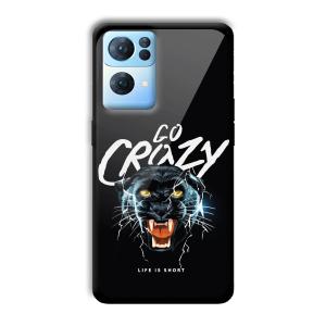 Go Crazy Customized Printed Glass Back Cover for Oppo Reno 7 Pro
