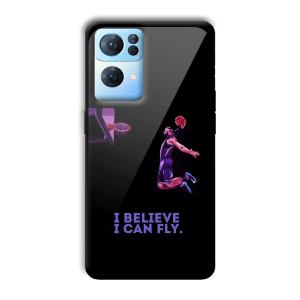 I Believe Customized Printed Glass Back Cover for Oppo Reno 7 Pro