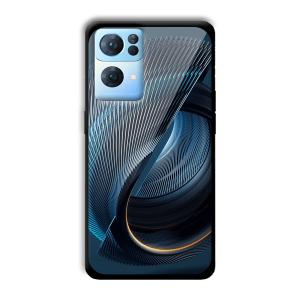 Tecno Blue Customized Printed Glass Back Cover for Oppo Reno 7 Pro