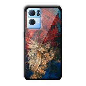 Painted Frame Customized Printed Glass Back Cover for Oppo Reno 7 Pro