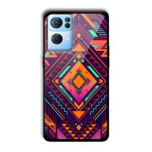 Purple Prism Customized Printed Glass Back Cover for Oppo Reno 7 Pro