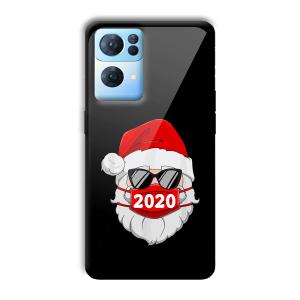 2020 Santa Customized Printed Glass Back Cover for Oppo Reno 7 Pro