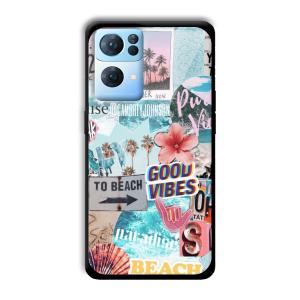To the Beach Customized Printed Glass Back Cover for Oppo Reno 7 Pro