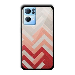 Light Red Customized Printed Glass Back Cover for Oppo Reno 7 Pro