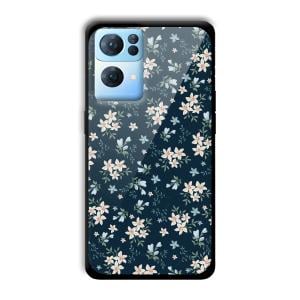 Little Flowers Customized Printed Glass Back Cover for Oppo Reno 7 Pro