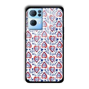 Little Spades Customized Printed Glass Back Cover for Oppo Reno 7 Pro