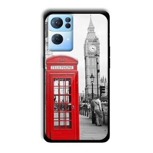 Telephone Retro Customized Printed Glass Back Cover for Oppo Reno 7 Pro