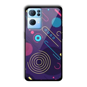 Purple Music Customized Printed Glass Back Cover for Oppo Reno 7 Pro