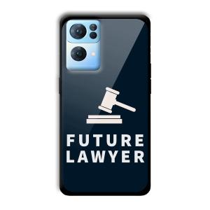 Future Lawyer Customized Printed Glass Back Cover for Oppo Reno 7 Pro