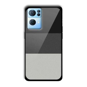 Shades of Grey Customized Printed Glass Back Cover for Oppo Reno 7 Pro
