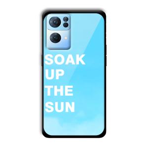 Soak Up The Sun Customized Printed Glass Back Cover for Oppo Reno 7 Pro