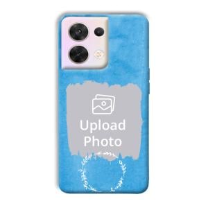 Blue Design Customized Printed Back Cover for Oppo Reno 8