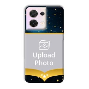 Starry Nights Customized Printed Back Cover for Oppo Reno 8
