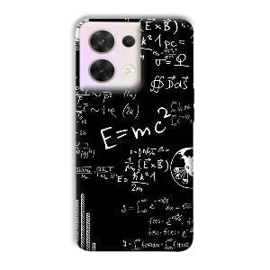 E is Equal To MC2 Phone Customized Printed Back Cover for Oppo Reno 8