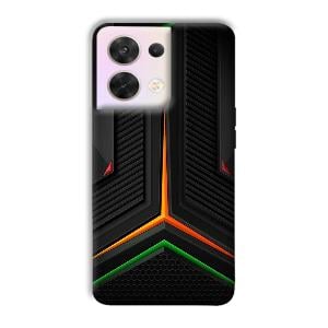 Black Design Phone Customized Printed Back Cover for Oppo Reno 8