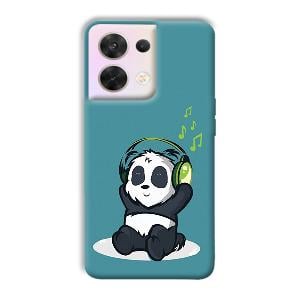 Panda  Phone Customized Printed Back Cover for Oppo Reno 8
