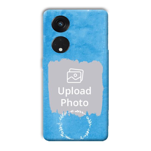 Blue Design Customized Printed Back Cover for Oppo Reno8 T 5G