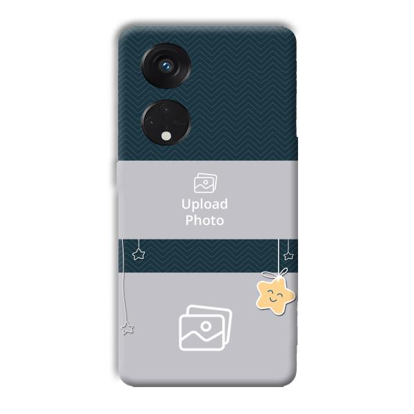 Cute Stars Customized Printed Back Cover for Oppo Reno8 T 5G