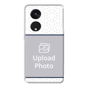 Blue Dots Customized Printed Back Cover for Oppo Reno8 T 5G