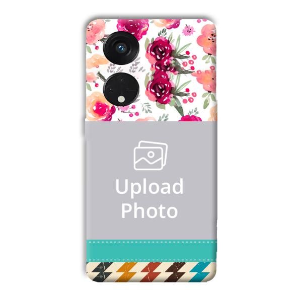 Water Color Painting Customized Printed Back Cover for Oppo Reno8 T 5G