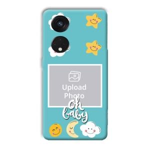 Oh Baby Customized Printed Back Cover for Oppo Reno8 T 5G